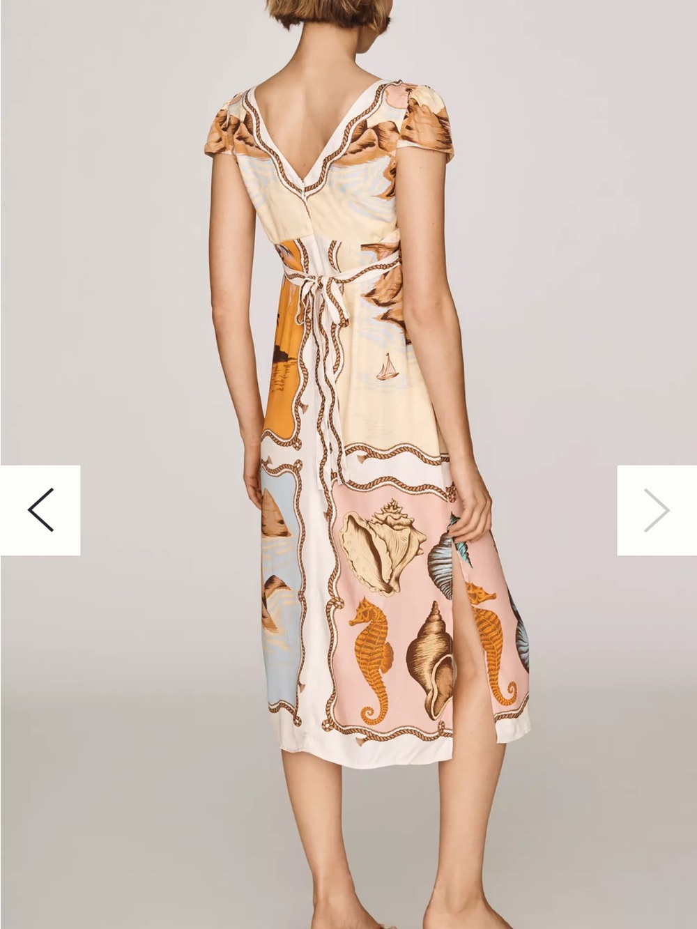 Farm Rio souvenir short sleeve midi dress - Picture 4 of 9